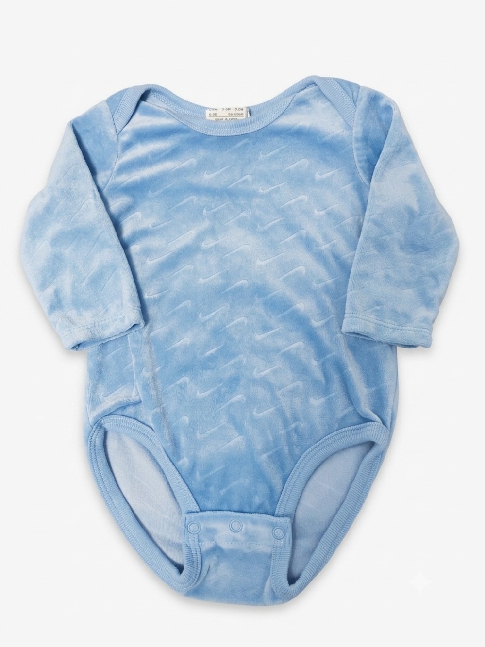 🎉(0-6m) Nike Baby Boy/Girl Velvet Embossed Swoosh Bodysuit